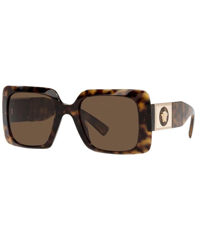 Versace Womens Ve4405 Square Havana 54mm Sunglasses Product Image