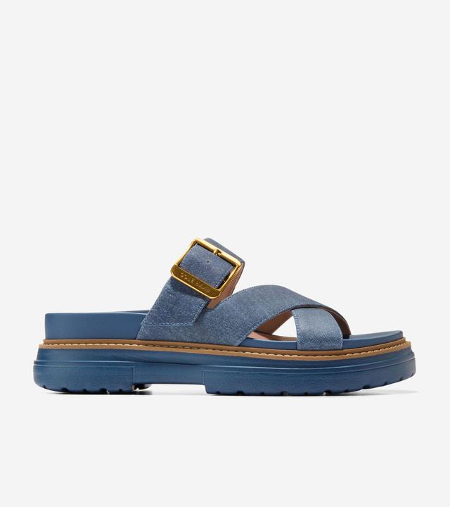 Cole Haan Womens Fraya Slide Sandal - Blue Size 9 Product Image