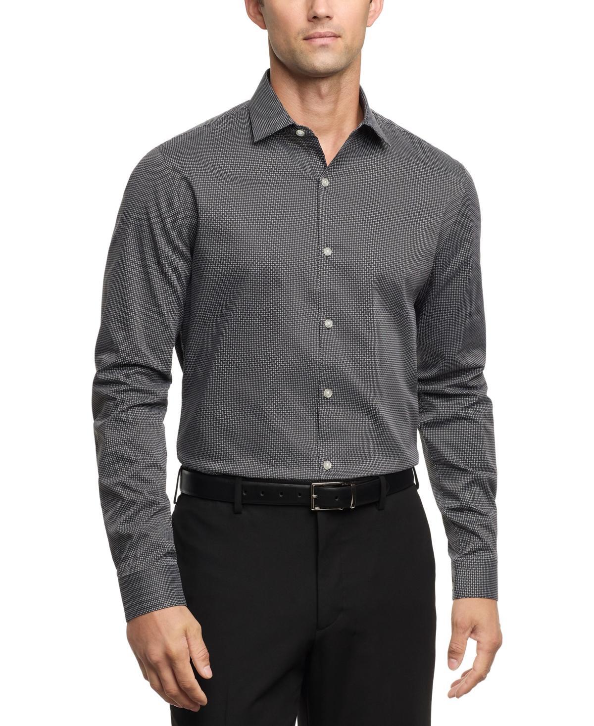 Kenneth Cole Reaction Mens Slim-Fit Flex Stretch Dress Shirt Product Image