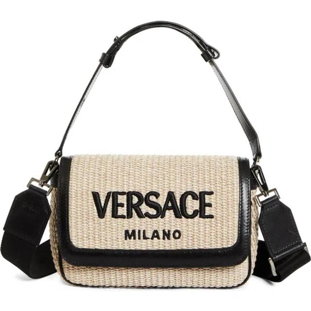 VERSACE Milano Raffia Bag In Multicolor Product Image