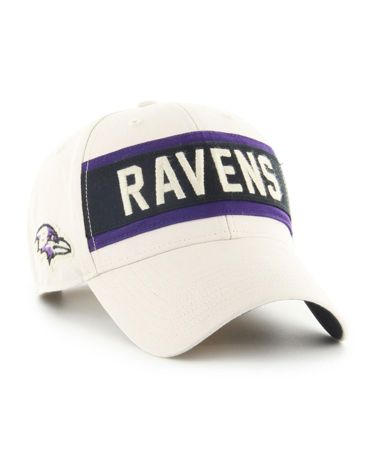 Mens 47 Cream Baltimore Ravens Crossroad MVP Adjustable Hat Product Image