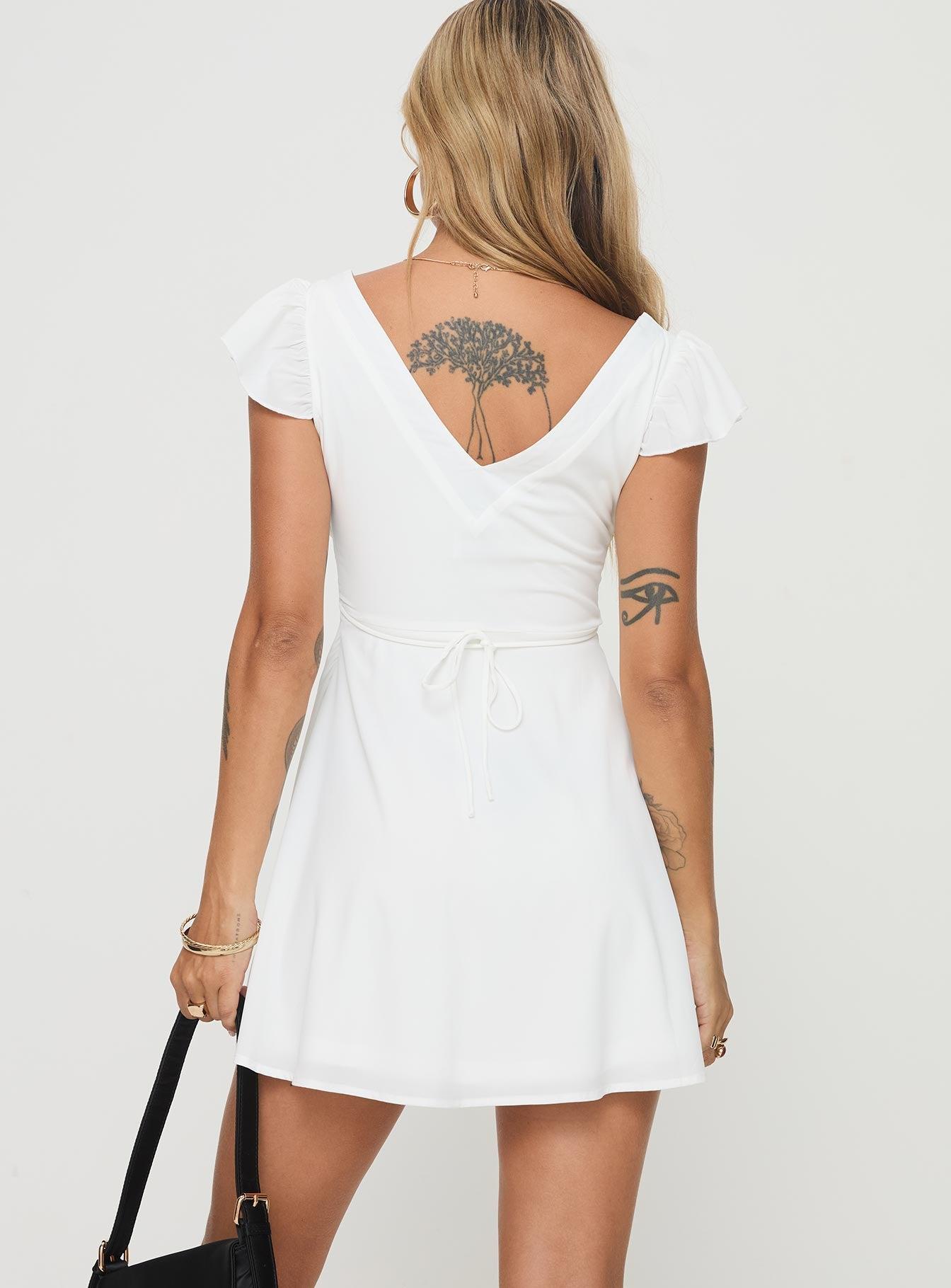 Aquaria Mini Dress White Product Image