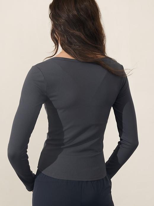 Signature Rib Square Neck Top Product Image