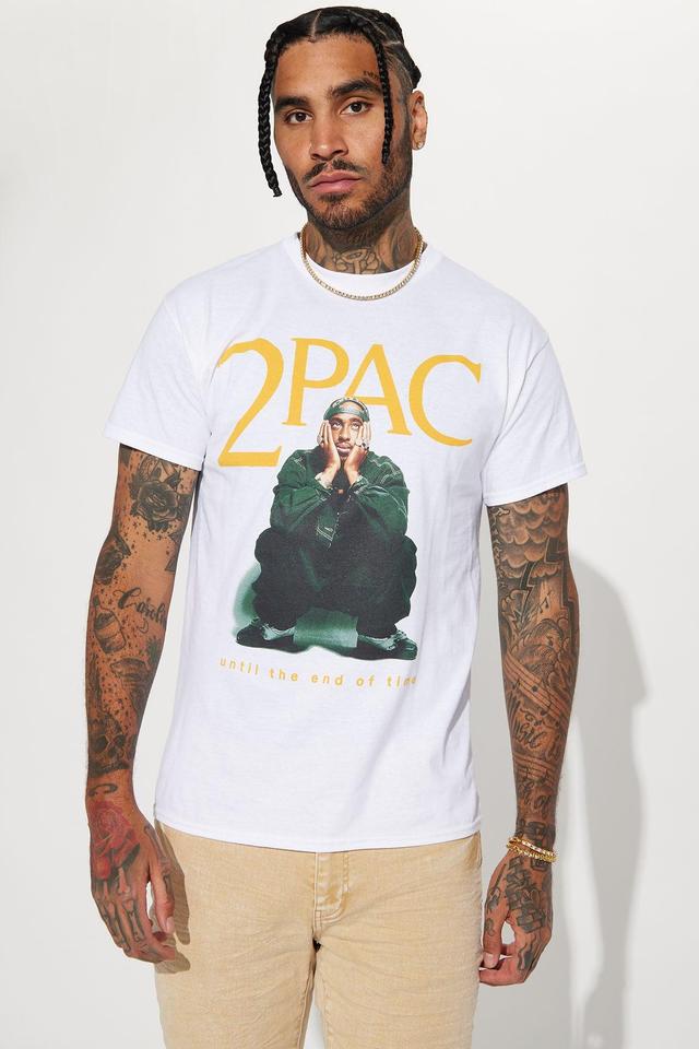 Tupac Until The End Of Time Short Sleeve Tee - White Product Image