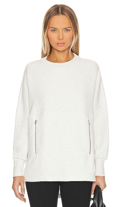 Varley Page Longline Sweatshirt in Ivory. - size XS (also in L, M, S, XL) Product Image