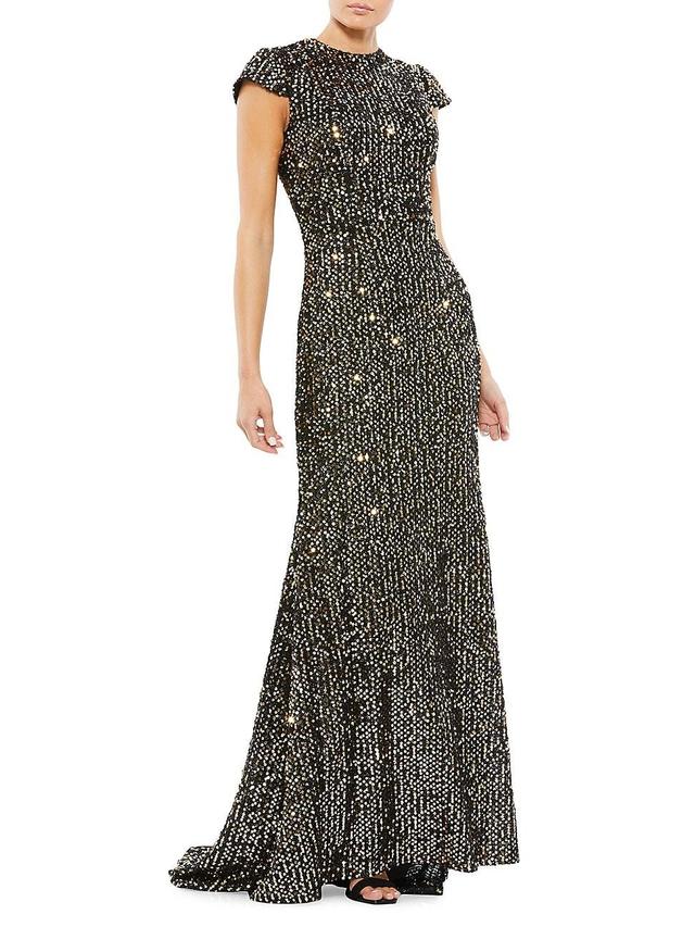 Mac Duggal Sequin Trumpet Gown Product Image