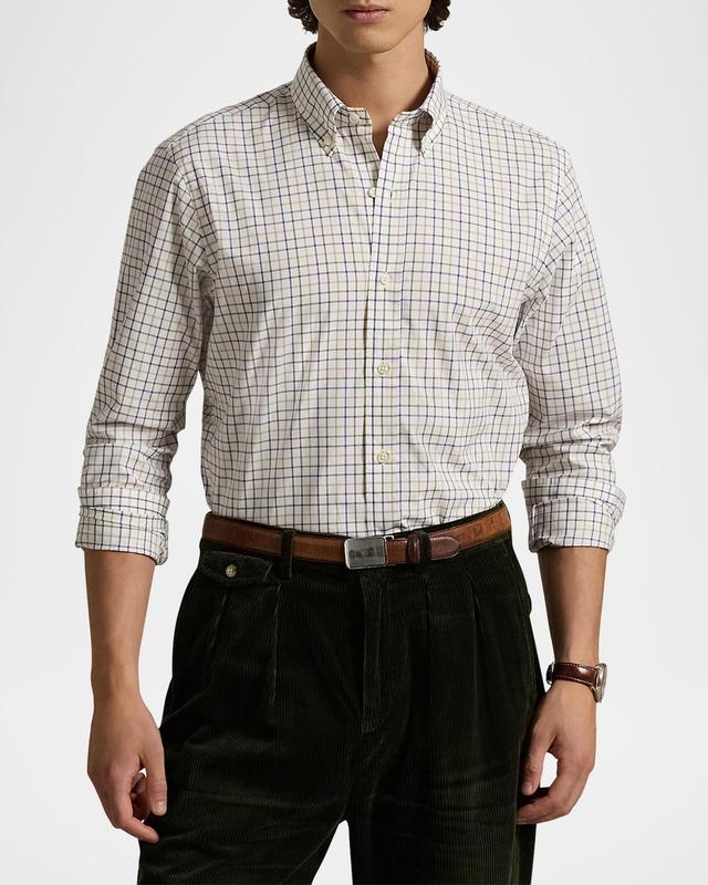 Mens Tattersall Poplin Button-Down Shirt Product Image