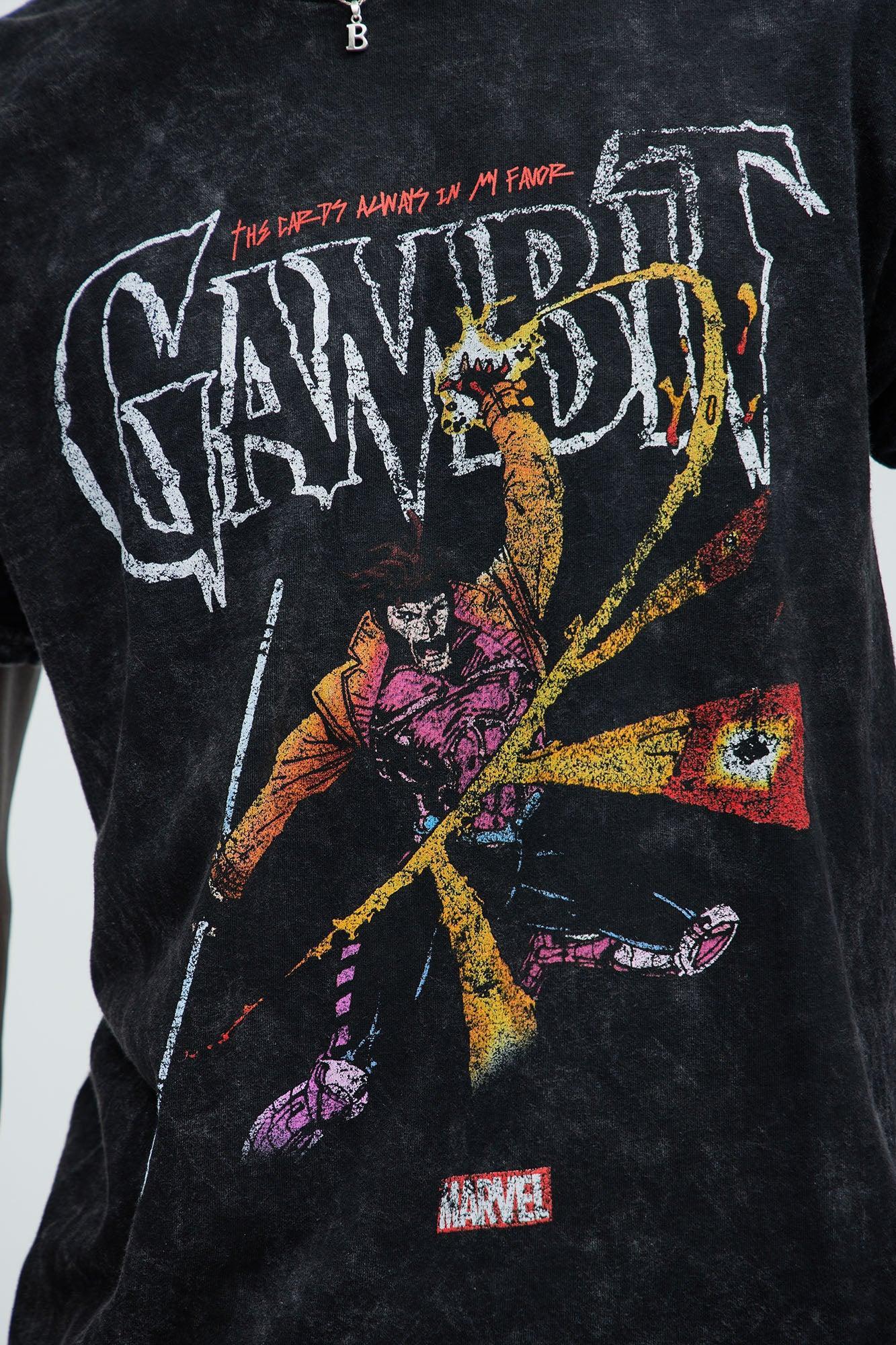 X Men Gambit Short Sleeve Tee - Black Wash Product Image