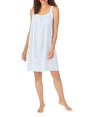 Eileen West Cotton Dobby Striped Chemise Nightgown Product Image