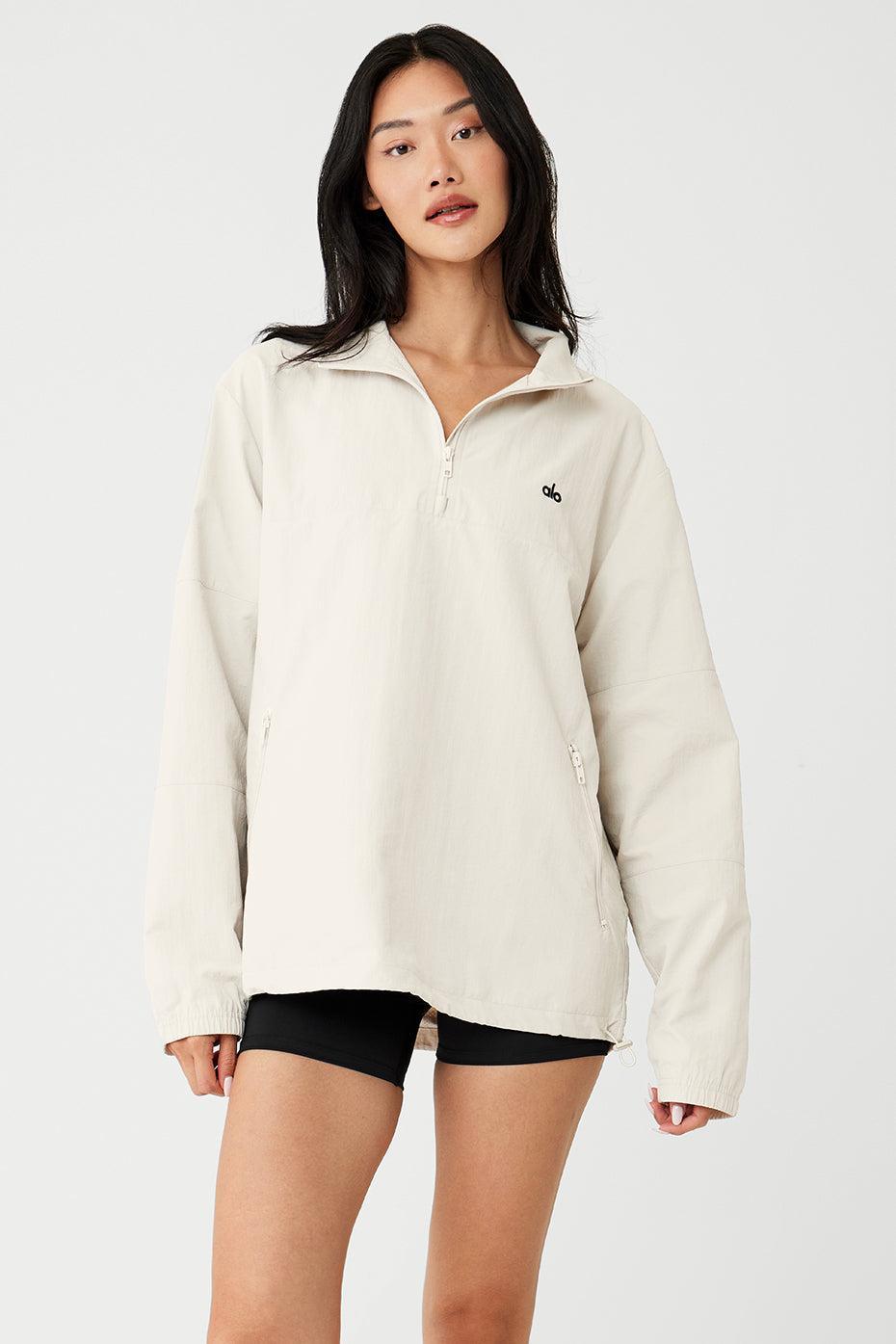 Takeaway Track Pullover - Bone Female Product Image