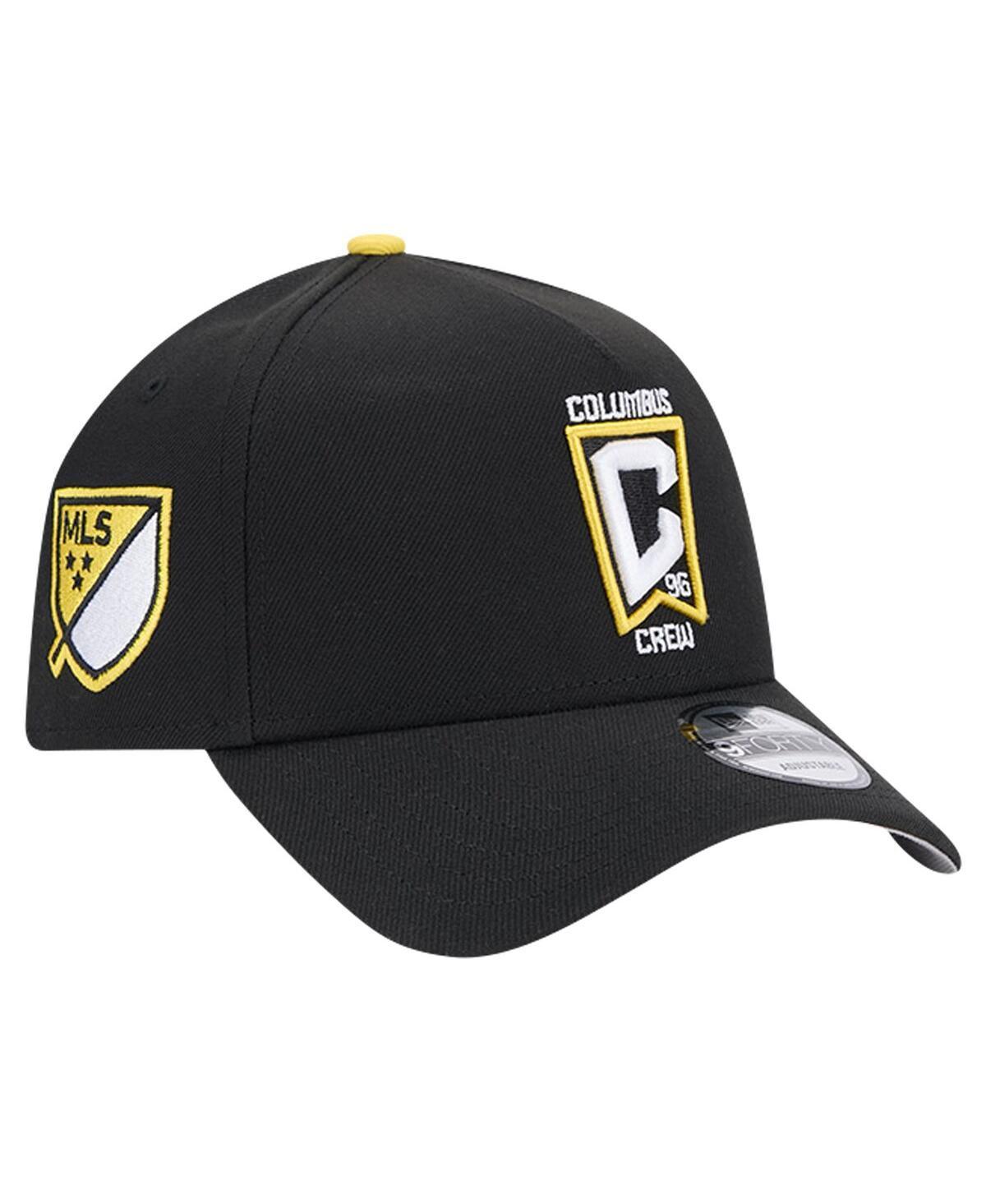 Mens New Era Black Columbus Crew 2024 Kick Off Collection 9FORTY A-Frame Adjustable Hat Product Image