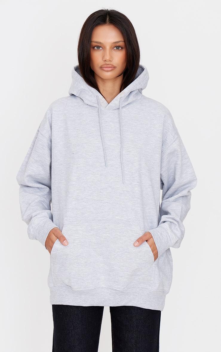 Ice Grey Pretty Little Sporty Back Puff Print Hoodie Product Image