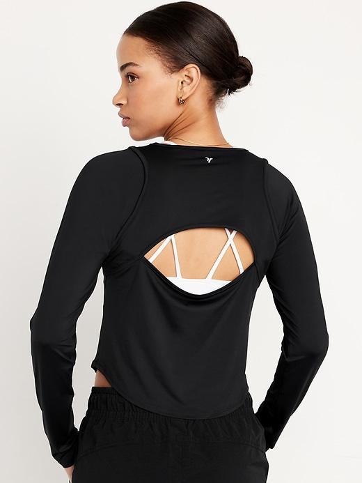 FlowForm Crop Cutout-Back Top Product Image