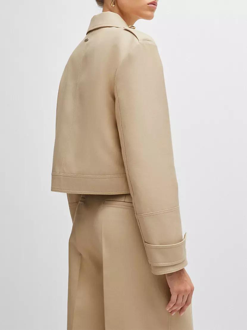 Regular-Fit Jacket in a Cotton Blend Product Image