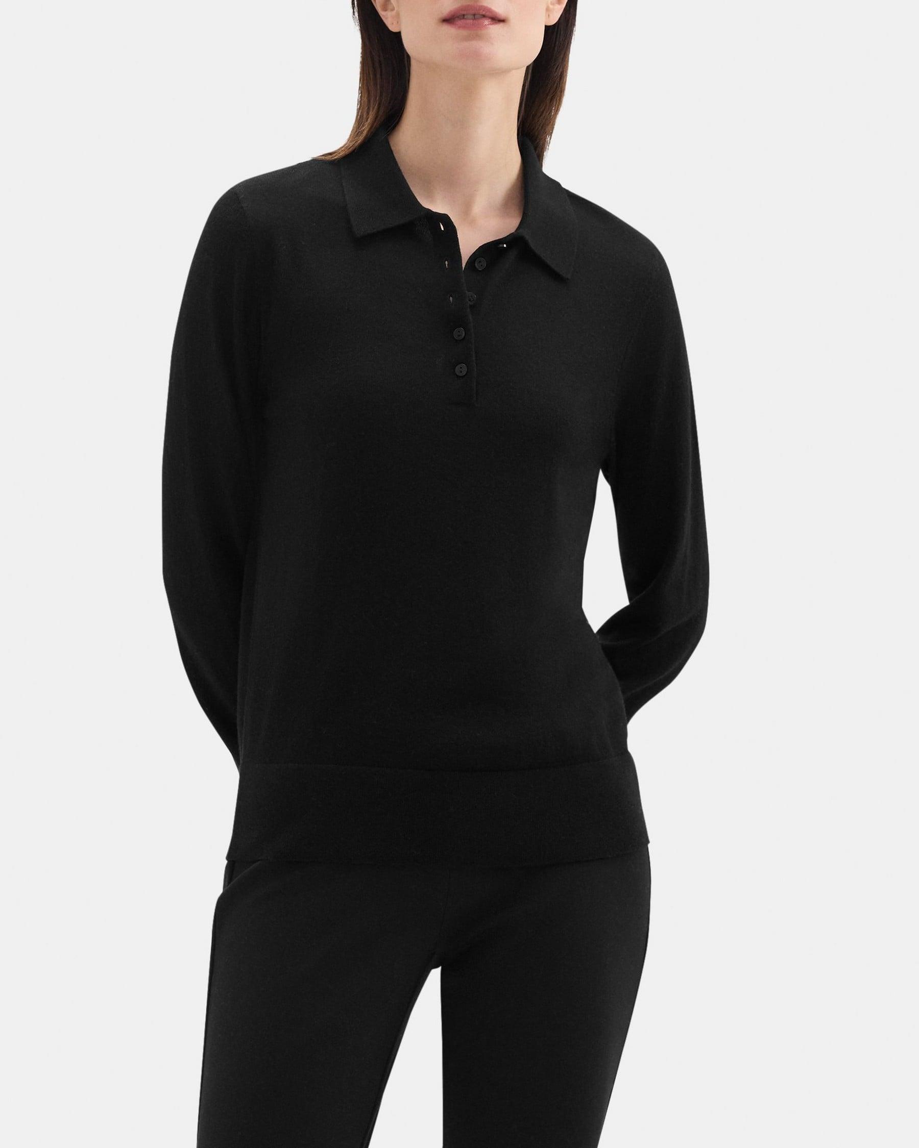 Collared Sweater in Fine Merino Wool Product Image