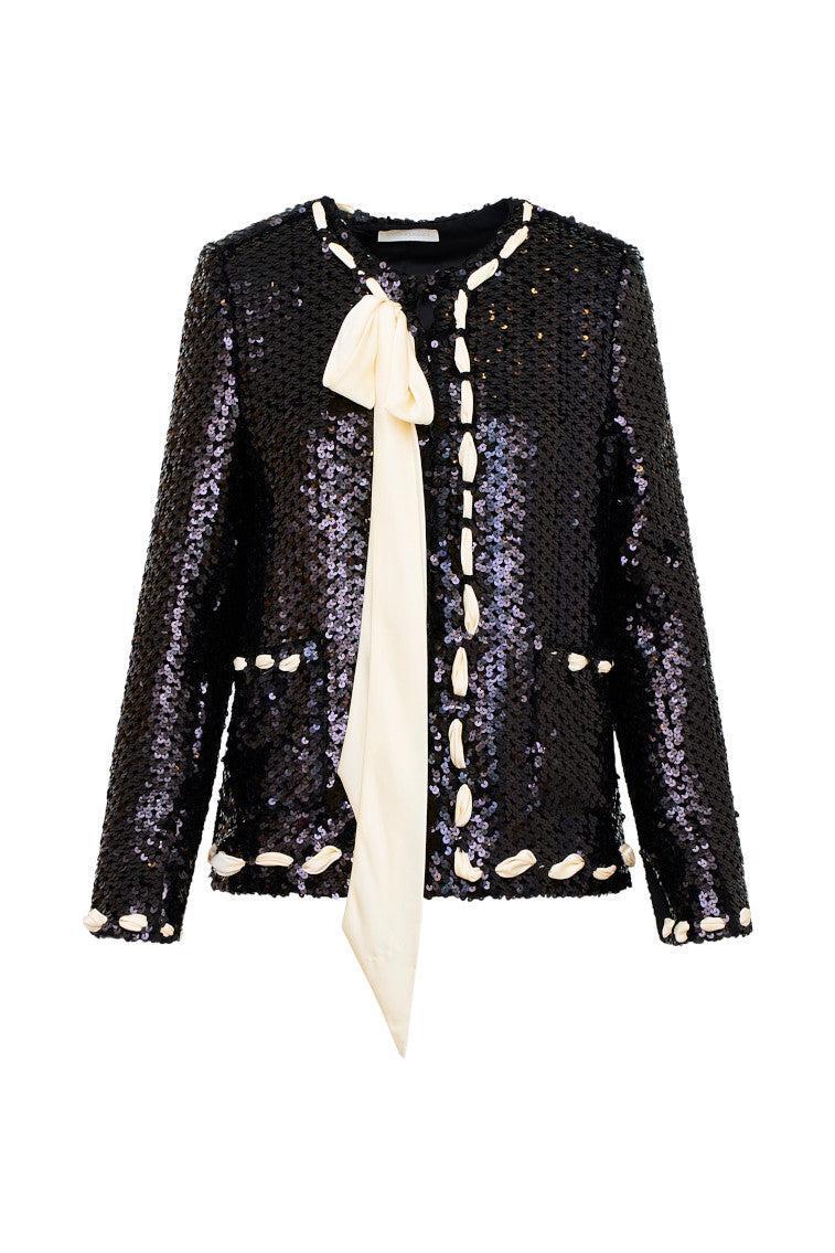 Rosina Ribbon Sequined Jacket Product Image