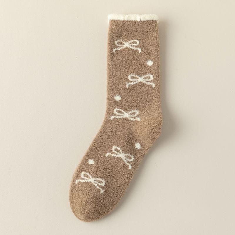 Bow Crew  Socks Product Image