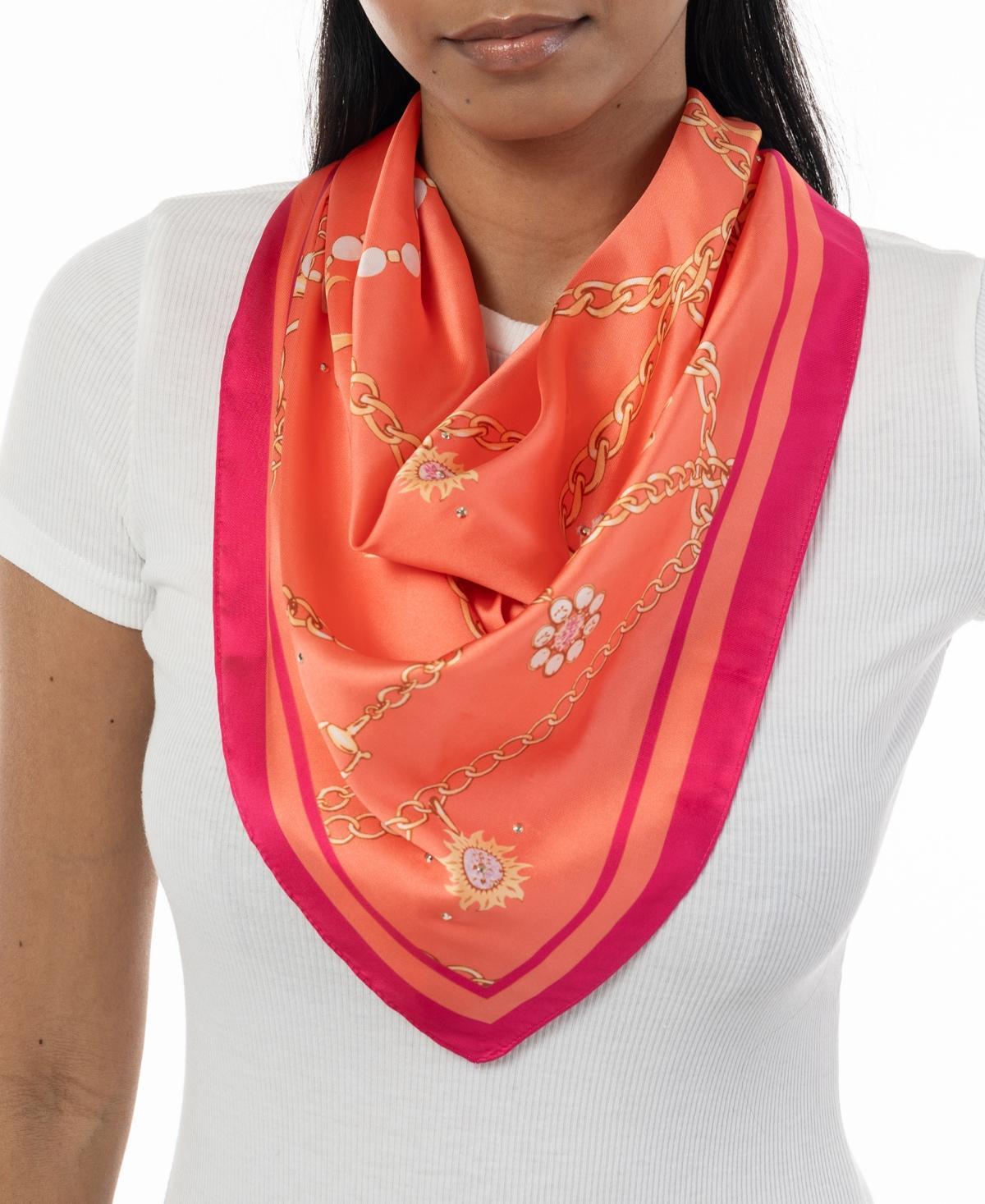 Giani Bernini Womens Embellished Printed Square Scarf Product Image