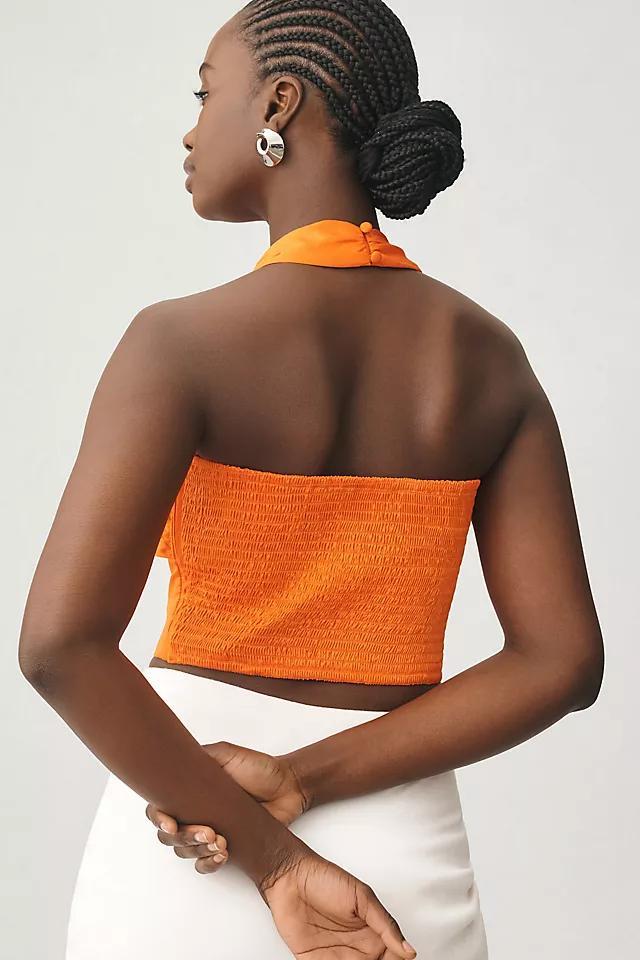 Hutch Suri Halter Wrap Crop Tank Product Image