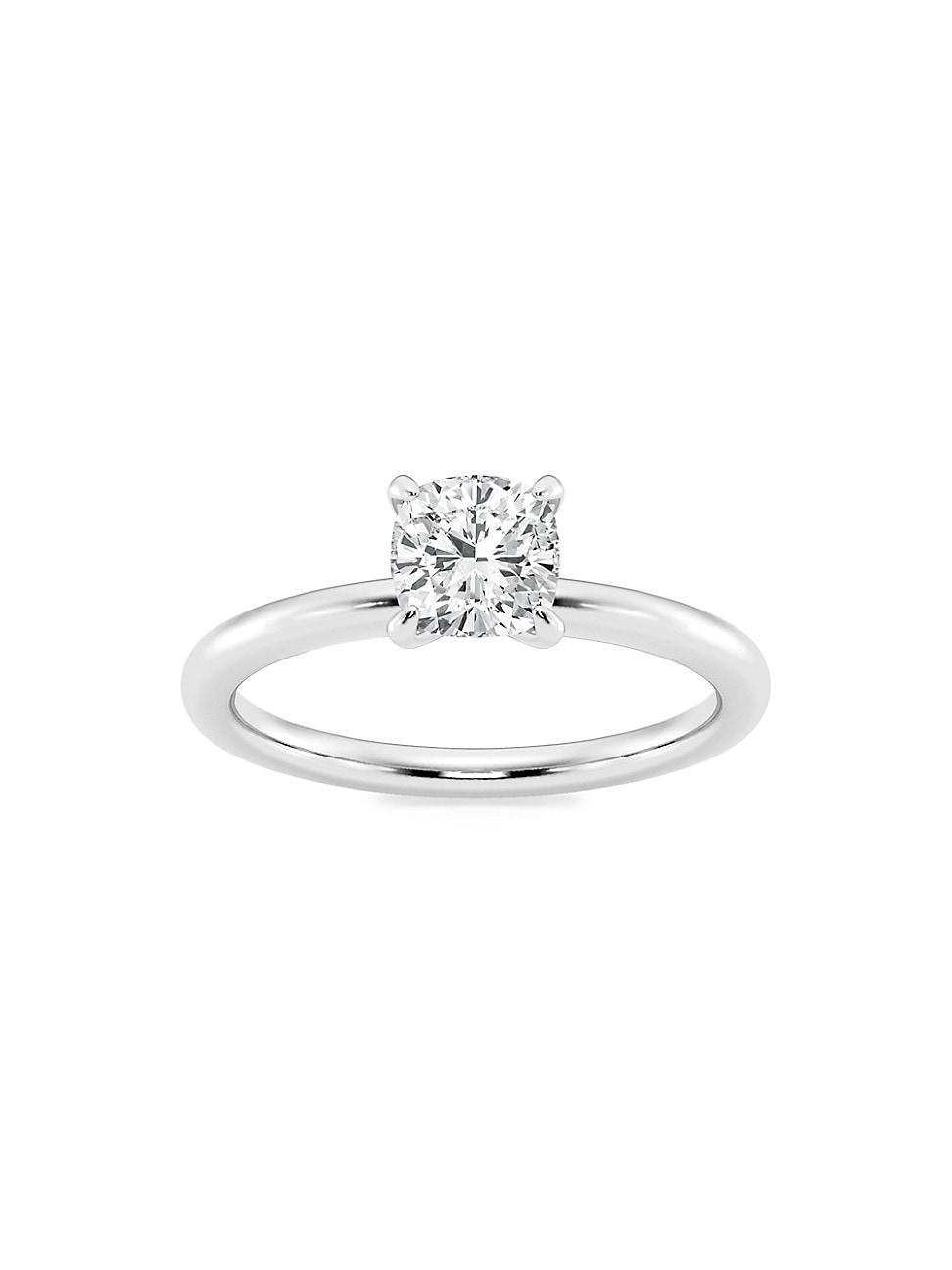 Womens Platinum & Cushion-Cut Lab-Grown Diamond Solitaire Ring/0.50-5.00 TCW Product Image