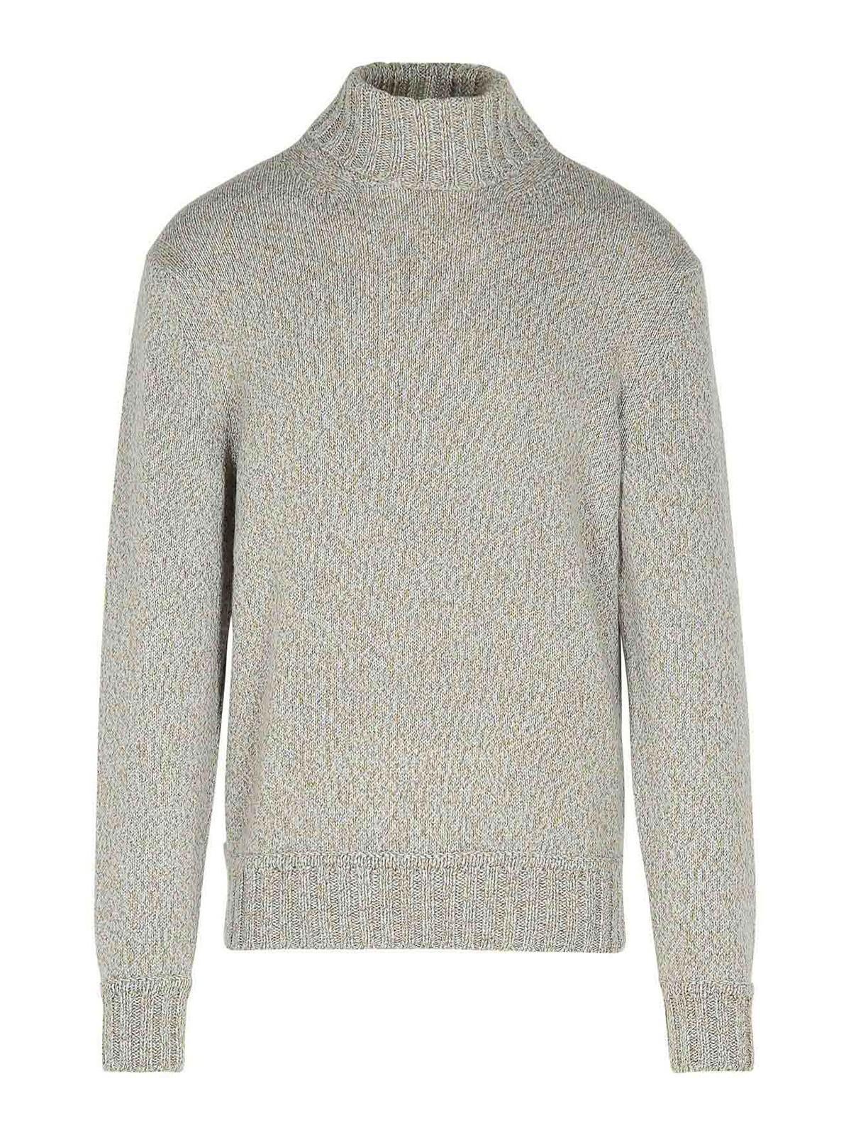 ZEGNA Brown Cashmere Turtleneck Sweater In Marrón Product Image