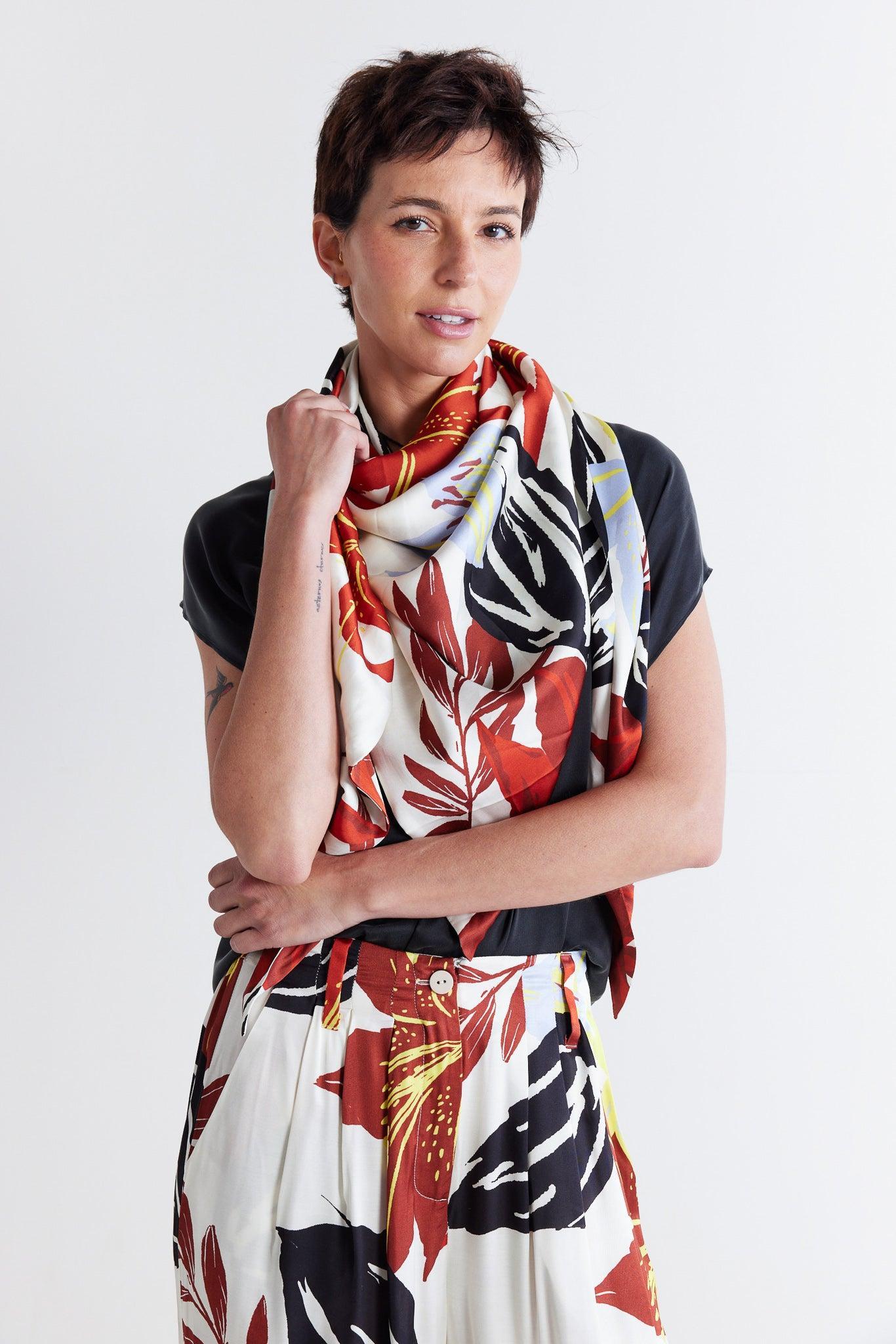 The Floral Scarf Top Product Image