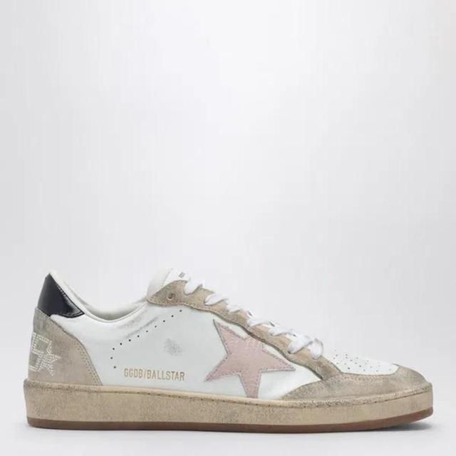 Chic Ball Star Sneakers In White, Pink, And Black Product Image