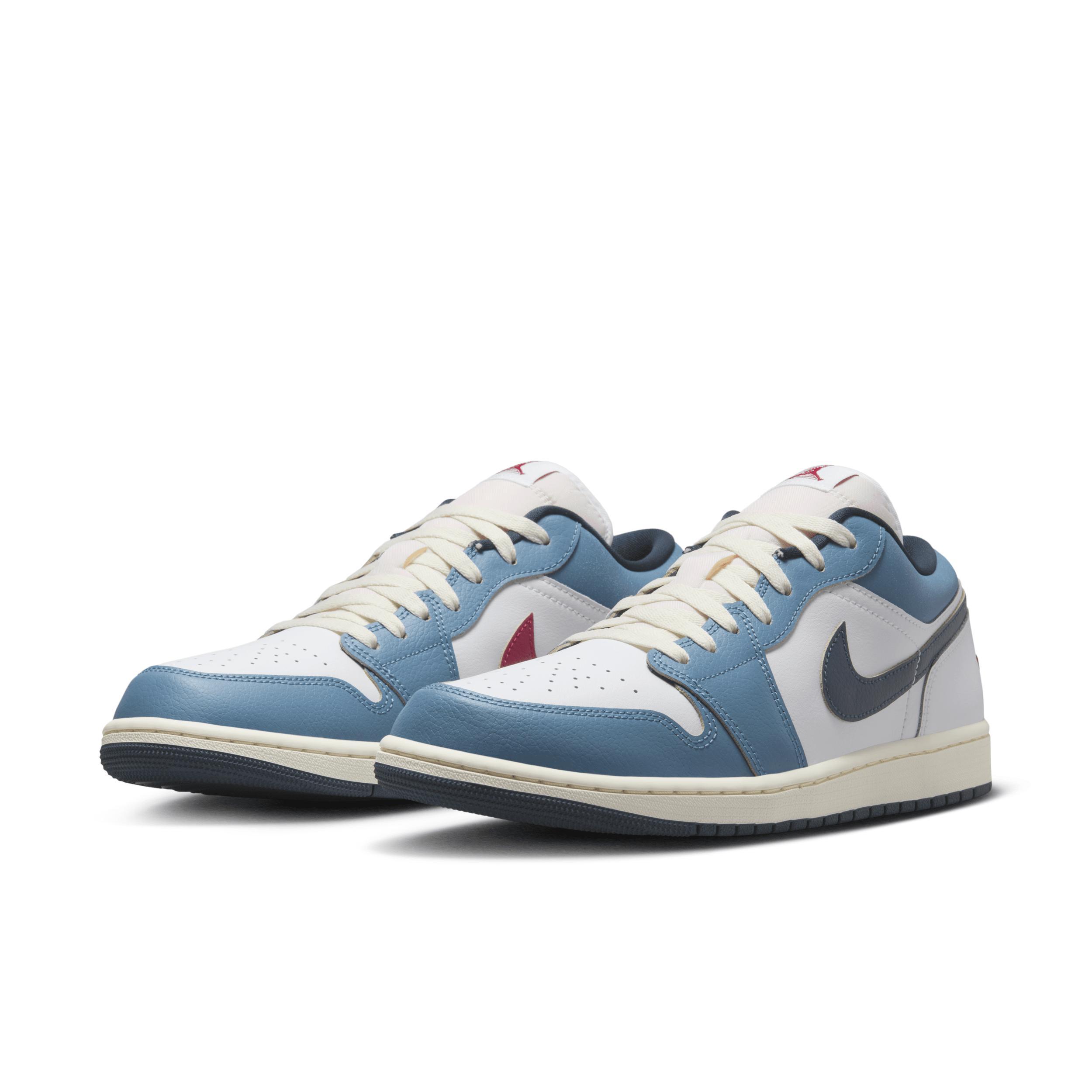 Jordan Mens Jordan AJ 1 Low SE - Mens Shoes Blue/White Product Image