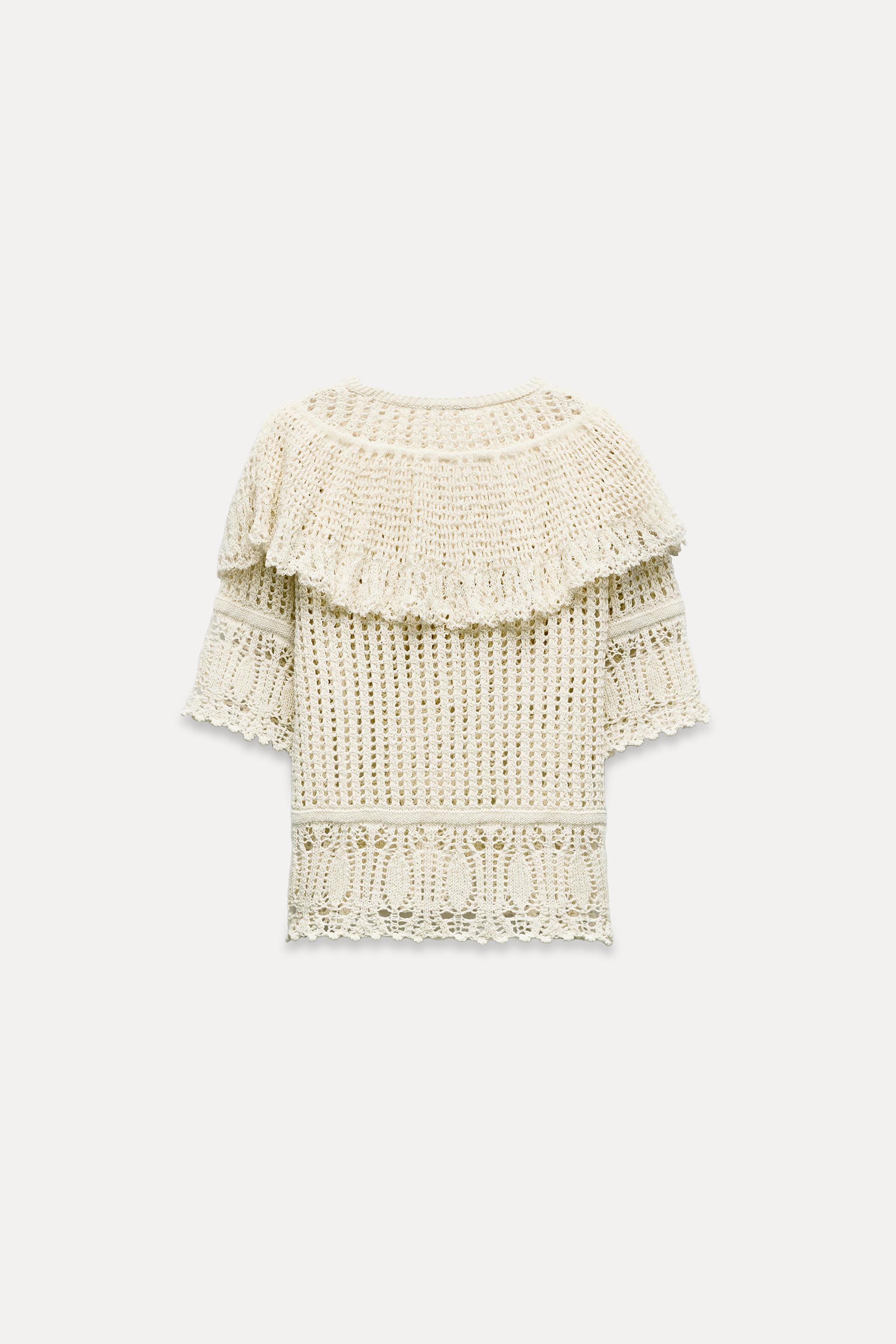 ROMANTIC RUFFLE KNIT TOP Product Image