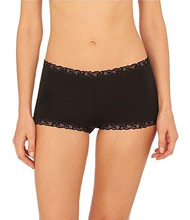 Natori Pure Luxe Lace Waist Boyshort Panty Product Image