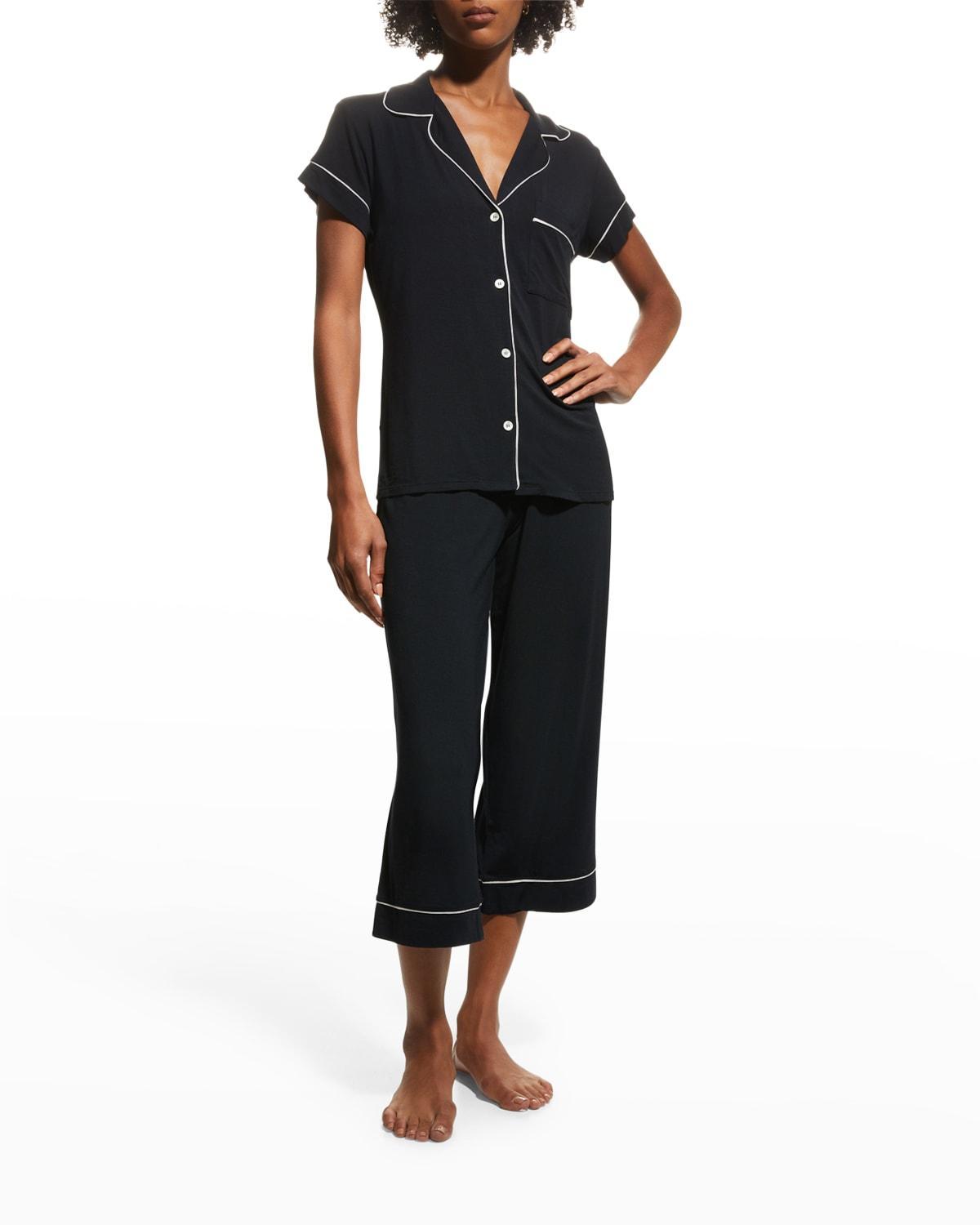 Eberjey Gisele Jersey Knit Crop Pajamas Product Image