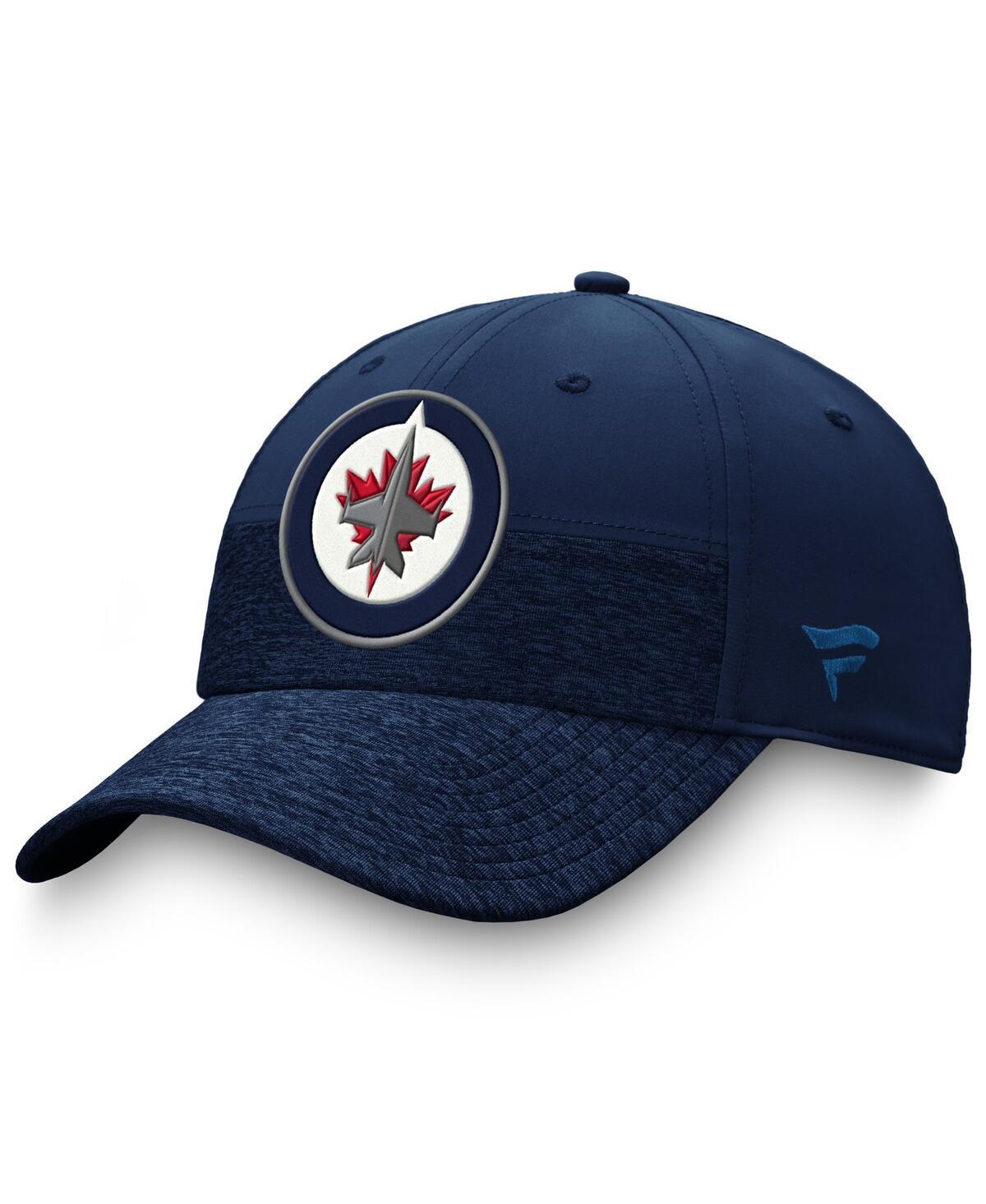 Men's Fanatics Branded Navy Winnipeg Jets Authentic Pro Locker Room 2-Tone Flex Hat Product Image