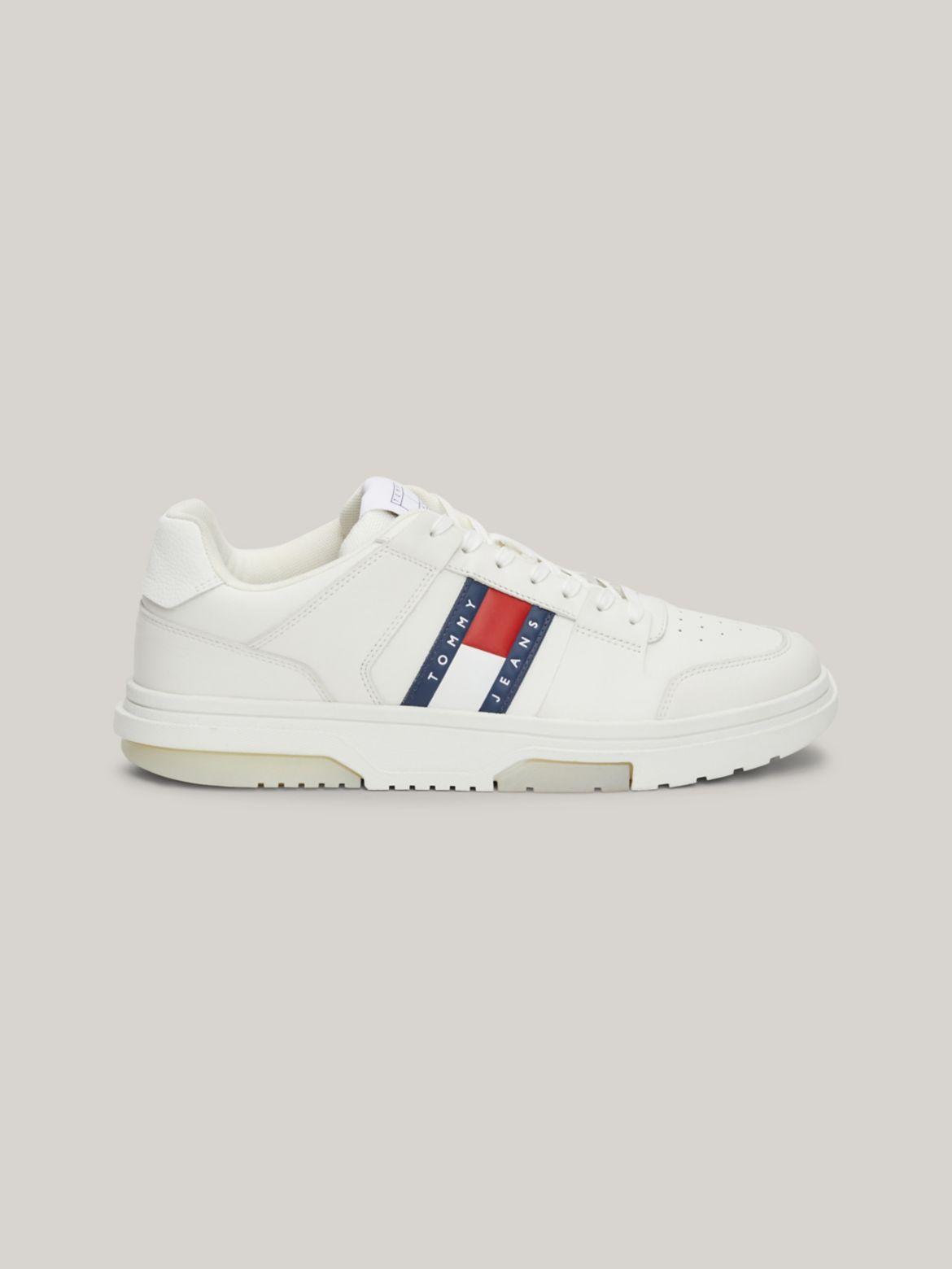 Tommy Hilfiger Men's TJ Panel Leather Sneaker - White - US 9 / EU 42 Product Image