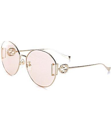 Gucci Womens Gg1206SA 63mm Round Sunglasses Product Image