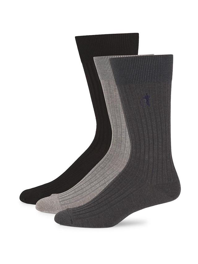 Mens Simply Sartorial 3-Pack Rib-Knit Sock Gift Box Product Image