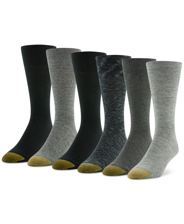 Mens GOLDTOE 6-Pack Cambridge Crew Socks Product Image