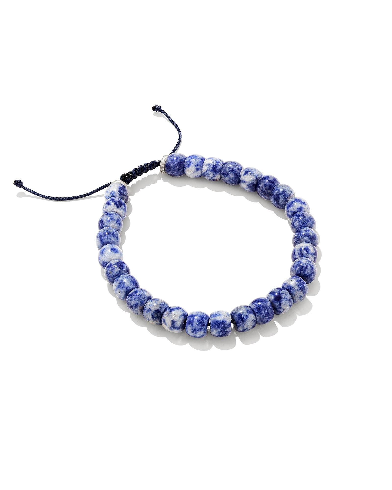 Kendra Scott Cade Oxidized Sterling Silver Beaded Bracelet in | Sodalite Product Image