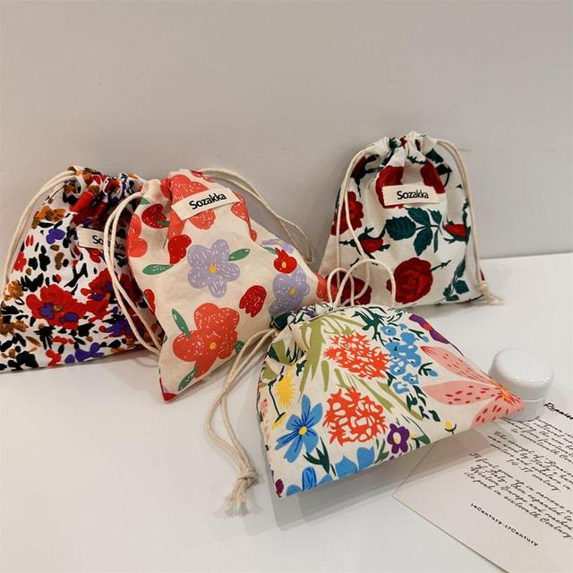 Floral Drawstring Pouch Product Image