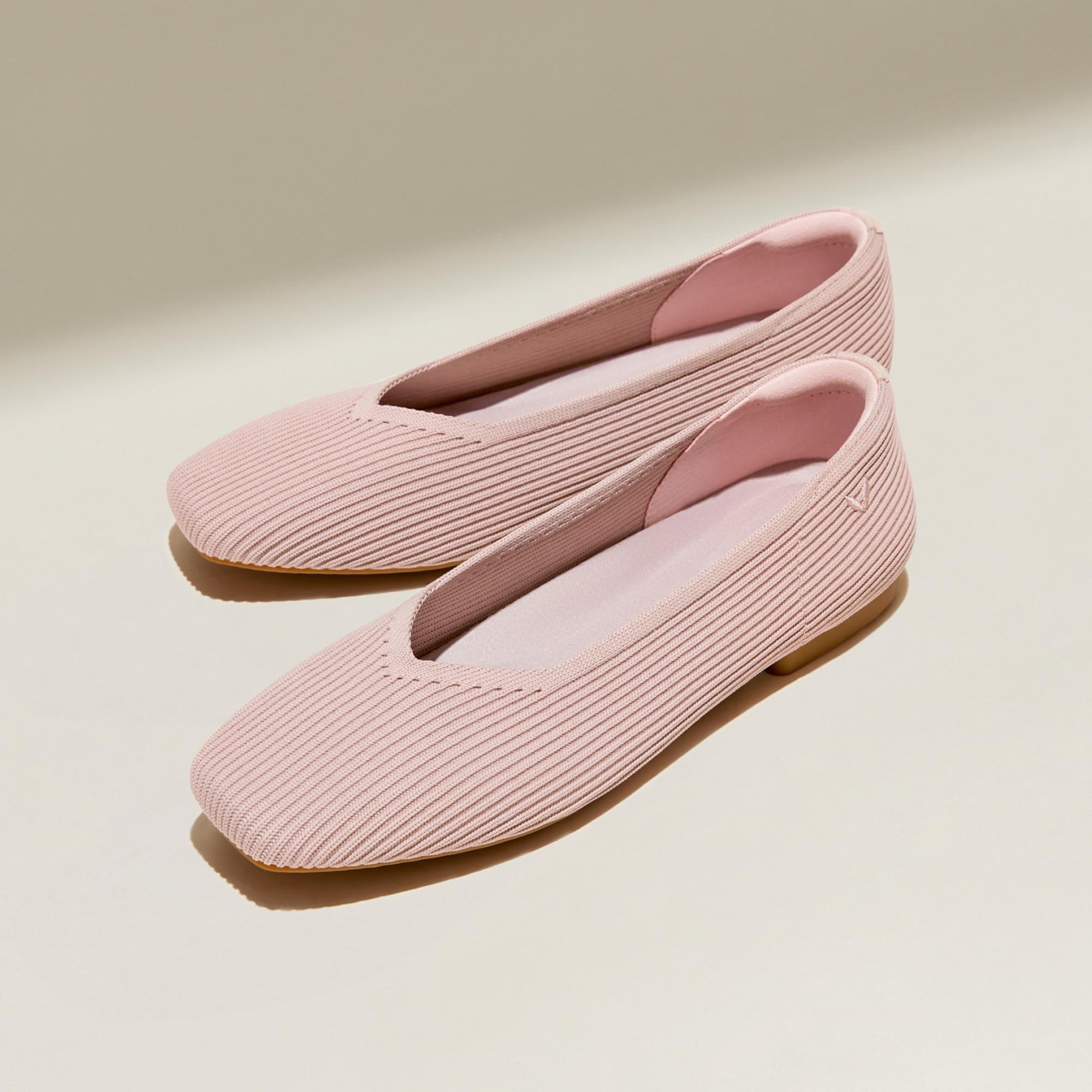 Square-Toe V-Cut Flats (Margot 2.0) Product Image