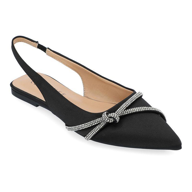 Journee Collection Rebbel Womens Flats Black Product Image