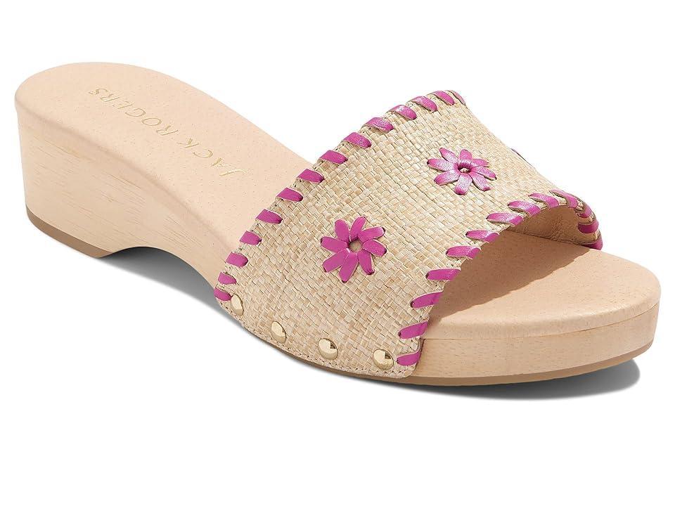 Jack Rogers Breakers Clog Sandal (Rattan/Fuchsia) Women's Shoes Product Image