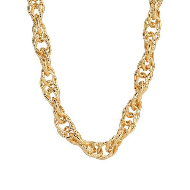 1928 Gold Tone Chain Link Necklace, Womens, Yellow Product Image