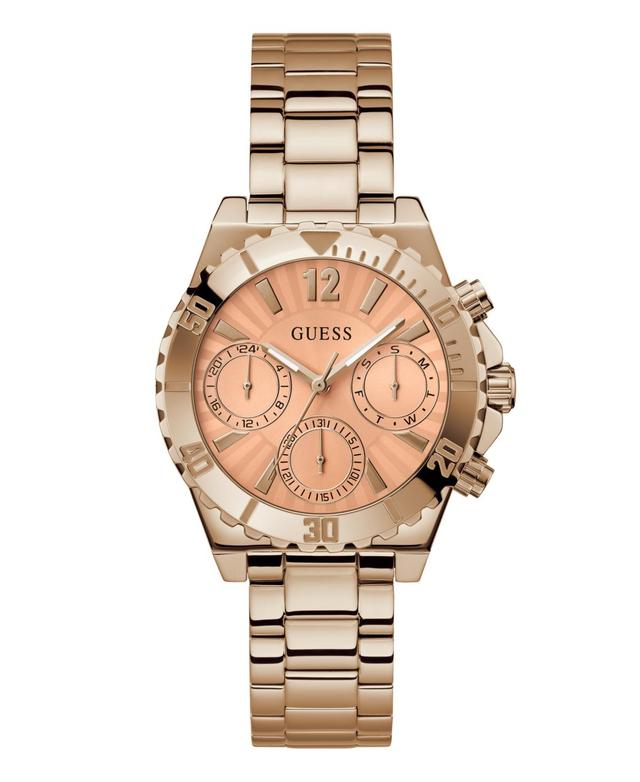 Guess Womens Analog Rose Gold-Tone Stainless Steel Watch 38mm - Rose Gold-Tone Product Image