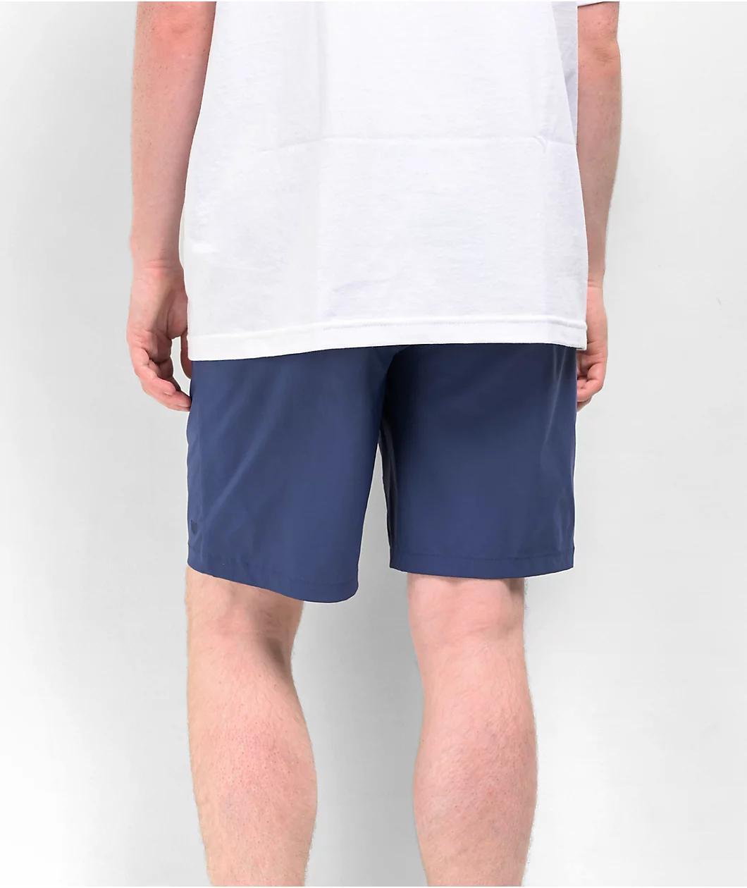 Brixton Steady Cinch Utility Blue Shorts Product Image