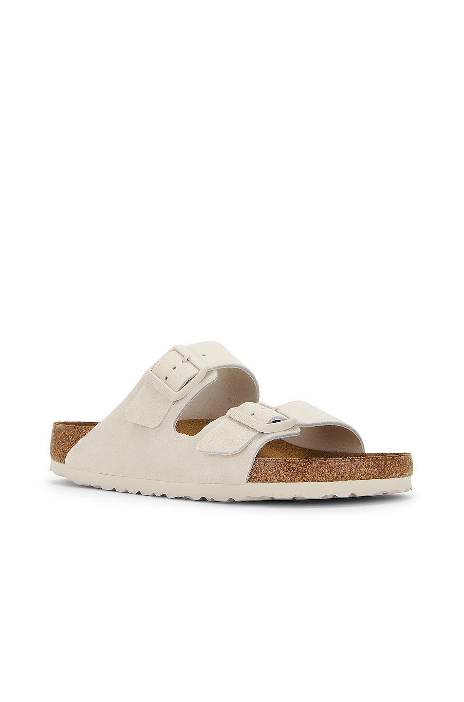 BIRKENSTOCK Arizona Soft Footbed in Antique White - White. Size 42 (also in 41, 43, 44, 45, 46). Product Image