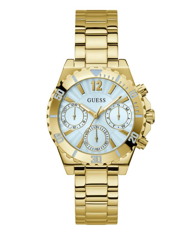 Guess Womens Analog Gold-Tone Stainless Steel Watch 39mm - Gold-Tone Product Image