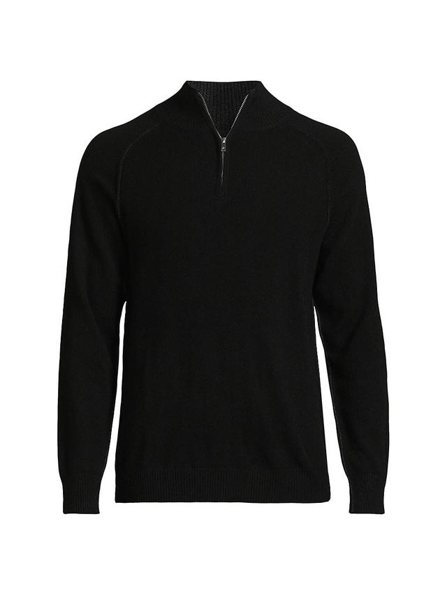 Mens Cashmere Quarter-Zip Sweater Product Image