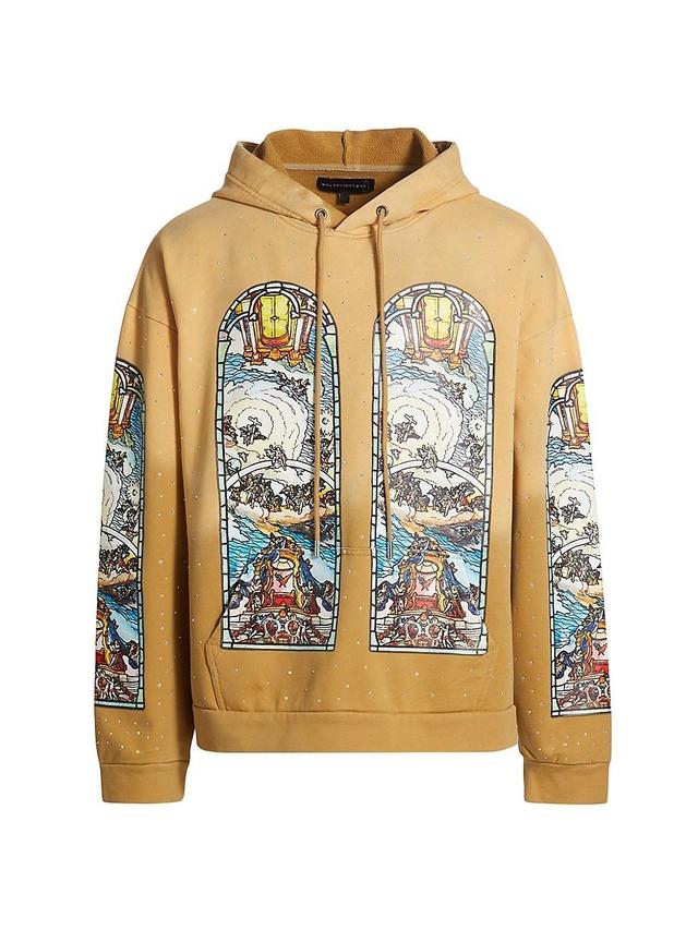 Mens Chalice Embroidered Cotton Hoodie Product Image