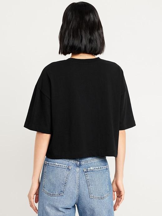 Vintage Oversized Crop T-Shirt Product Image