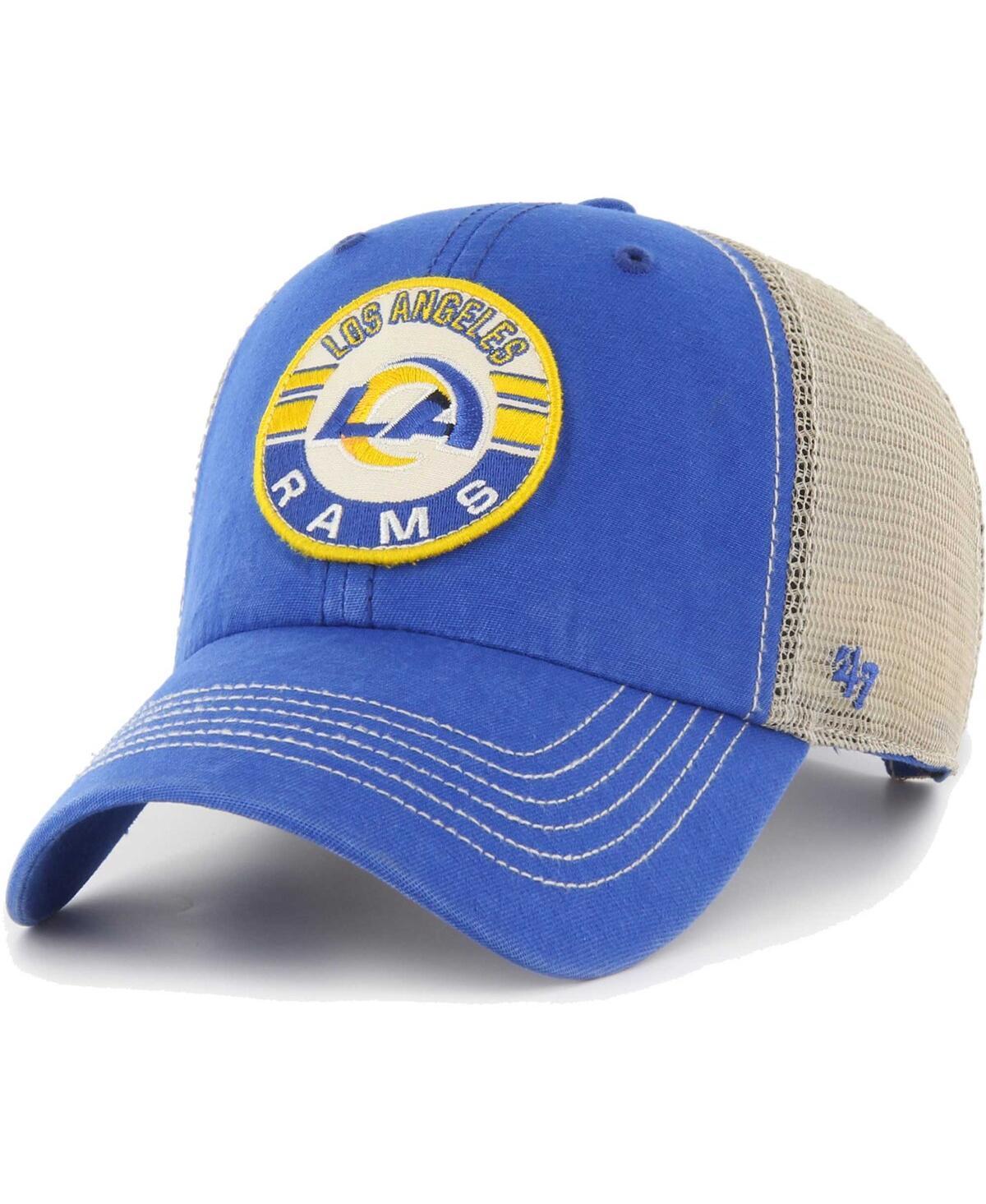 Mens 47 Royal/Natural Los Angeles Rams Notch Trucker Clean Up Adjustable Hat Product Image